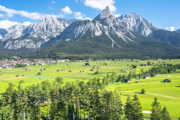 Vista Macizo Zugspitze Alemania —  Fotos de Stock