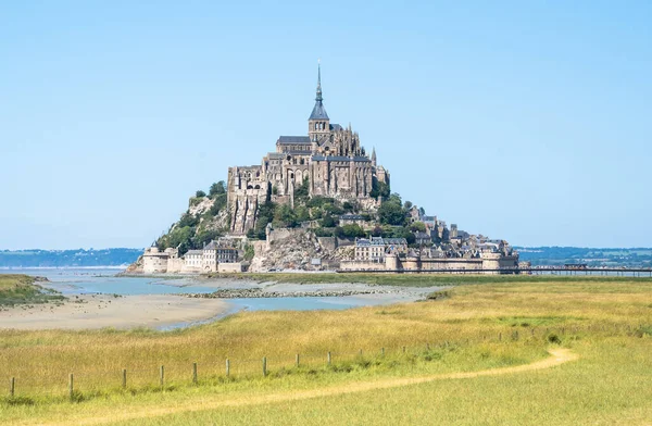 Weltberühmte Abtei Mont Saint Michel Frankreich — Stockfoto