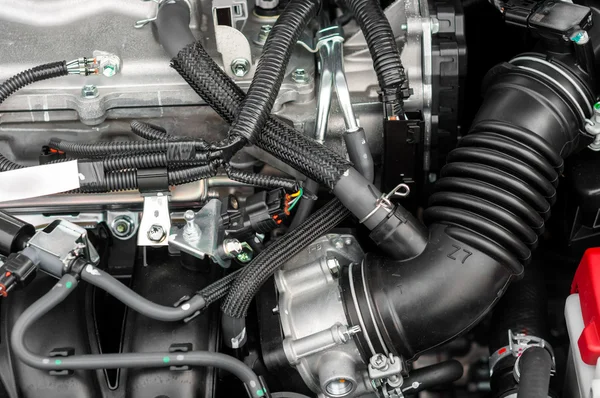 Closeup photo of a clean motor block — Stock Photo, Image