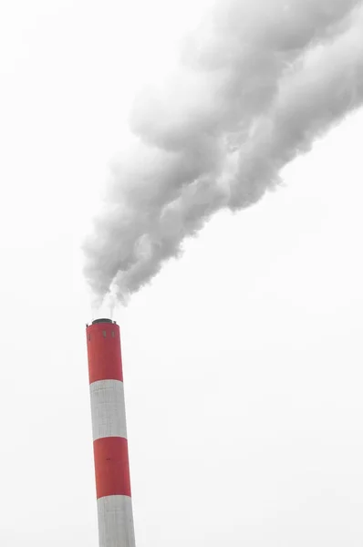 Chimney with fumes coming out — Stock Photo, Image