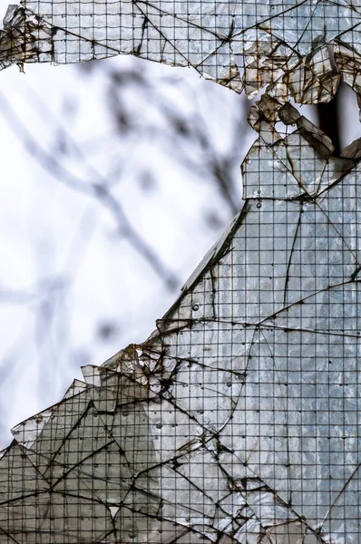 Gebroken glas achtergrond — Stockfoto