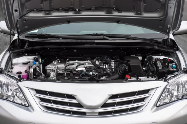 Closeup photo of a clean motor block — Stock Photo, Image