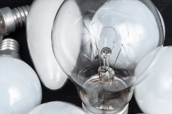 White lightbulb closeup — Stock Photo, Image