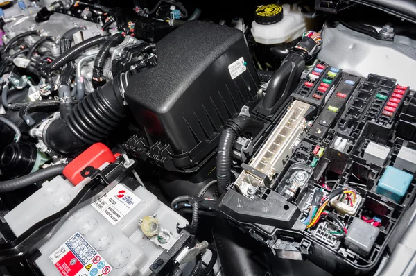 Closeup photo of a clean motor block — Stock Photo, Image