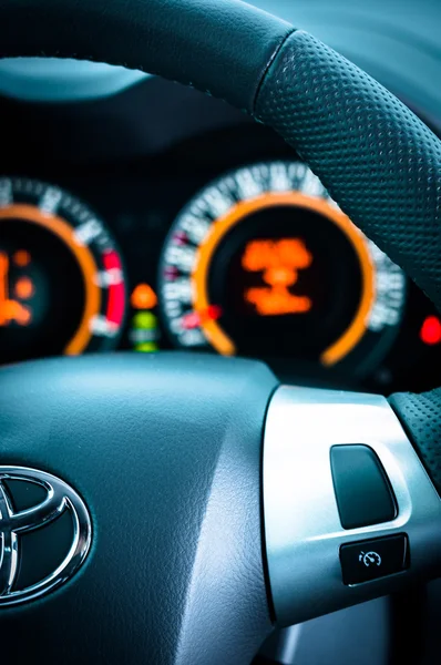 Car speed meter closeup — Stock Photo, Image