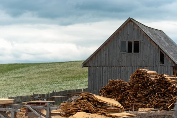 Industria de la madera al aire libre — Foto de Stock