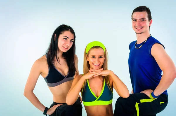 Grupa instruktorów fitness dumny — Zdjęcie stockowe
