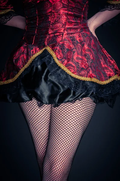 A barokk ruha lány — Stock Fotó