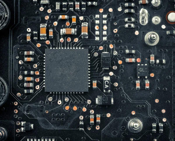 Electronic board closeup photo — Stock Photo, Image