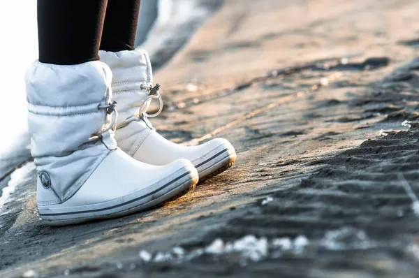 Winter wear on a girl — Stock Photo, Image