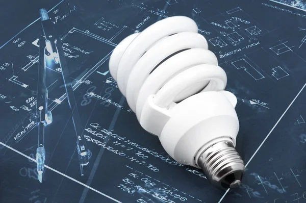 能源效率的灯泡 — 图库照片