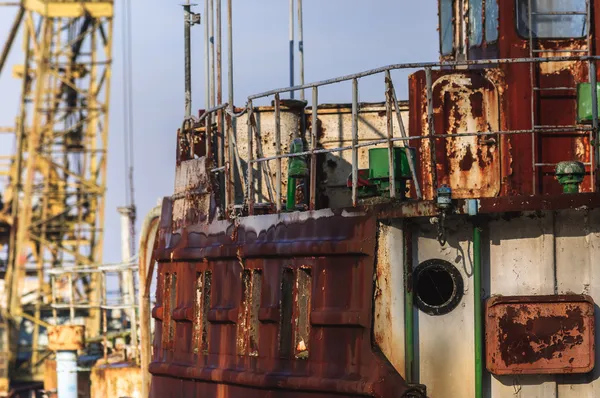 Foto de um navio industrial — Fotografia de Stock