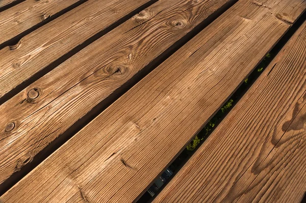 Closeup photo of wooden floor panels — Stock Photo, Image