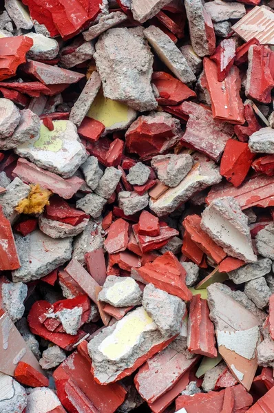 Brick and concrete ruins closeup photo — Stock Photo, Image