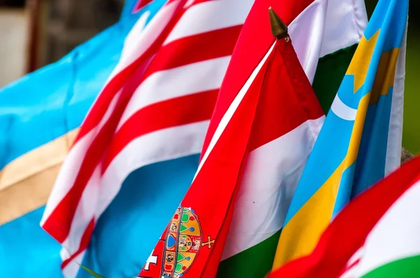 Flags of many nations — Stock Photo, Image