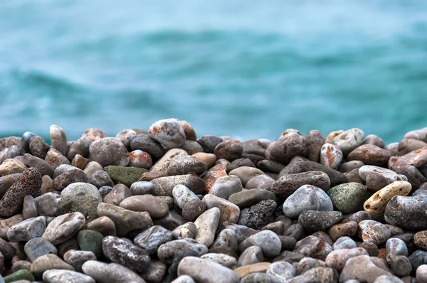 Pebble stones at the sea — Stock Photo, Image