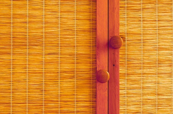 Close-up foto van een houten deur — Stockfoto