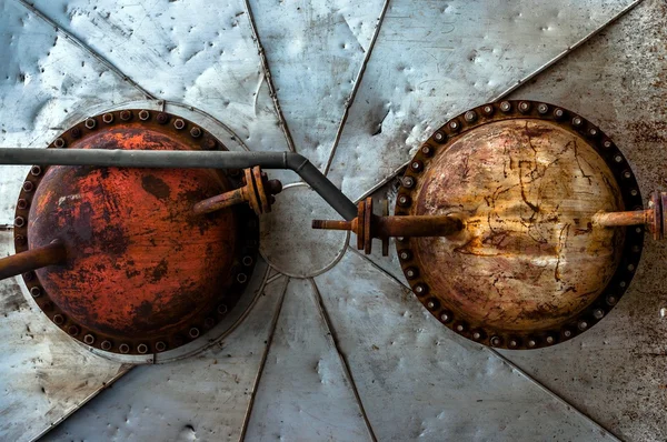 Rusty robar textura de un tanque de almacenamiento —  Fotos de Stock