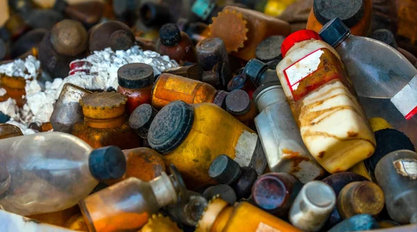 Several barrels of toxic waste — Stock Photo, Image