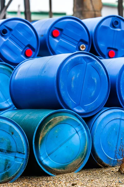 Several barrels of toxic waste — Stock Photo, Image