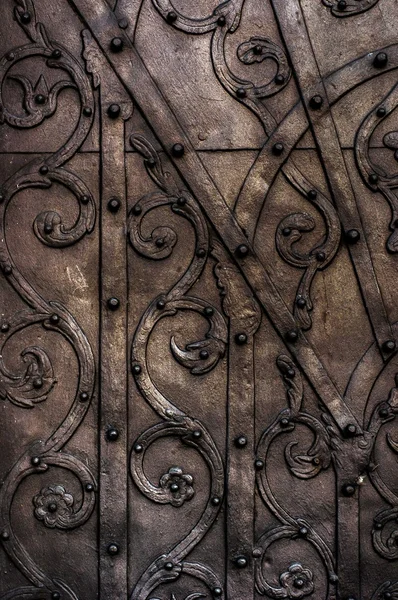 Porta de metal velho — Fotografia de Stock