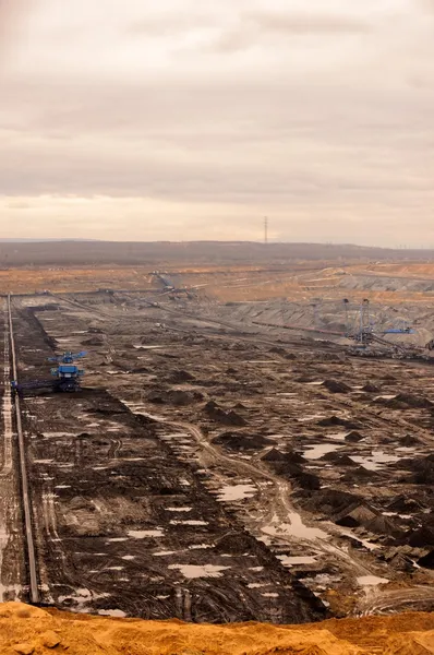 Krajobraz przemysłowy kopalni pracy — Zdjęcie stockowe