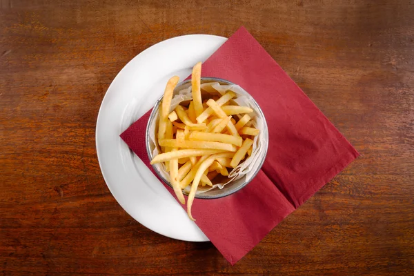 Delicious french fries closeup — Stock Photo, Image