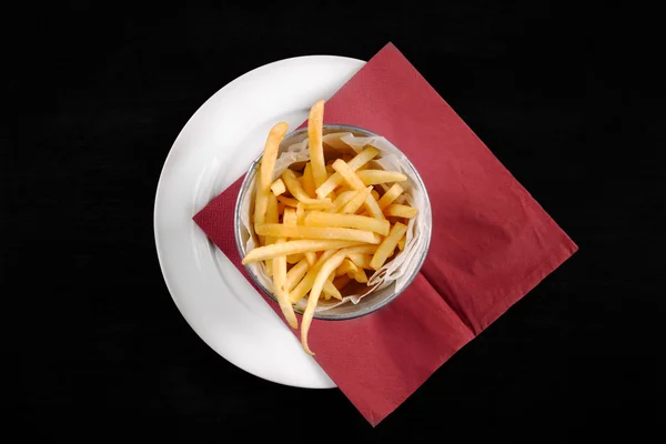 Vértes ízletes sült krumpli — Stock Fotó