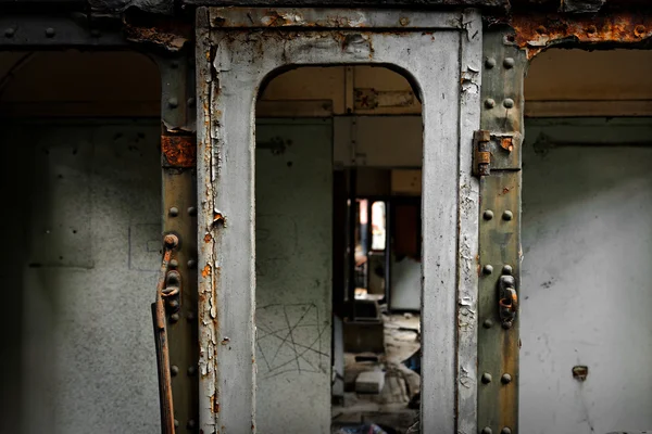 Beschädigter Industrierahmen als abstrakter Hintergrund — Stockfoto