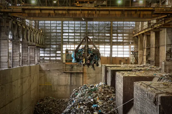 Afvalverwerking plant interieur — Stockfoto