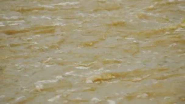Piszkos víz, folyó — Stock videók