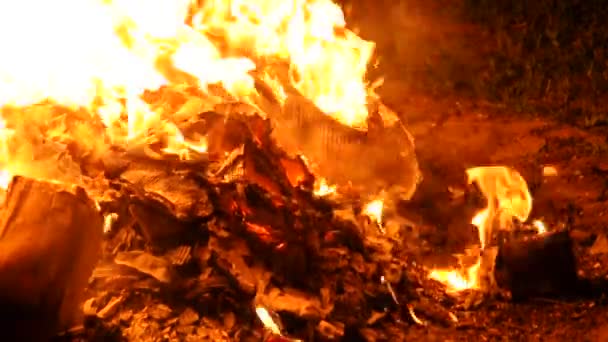 Incêndio em forno — Vídeo de Stock