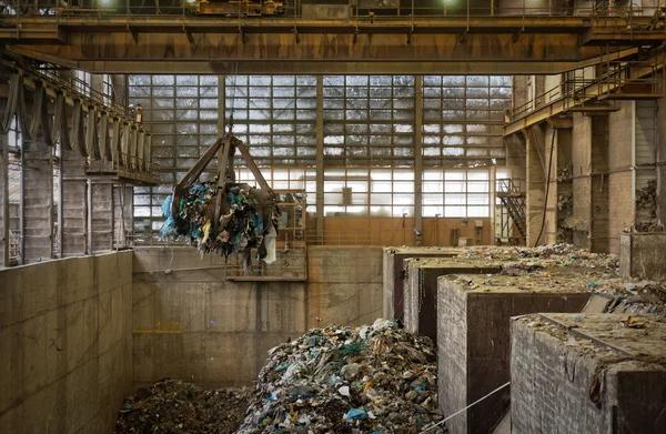 Waste processing plant interior — Stock Photo, Image