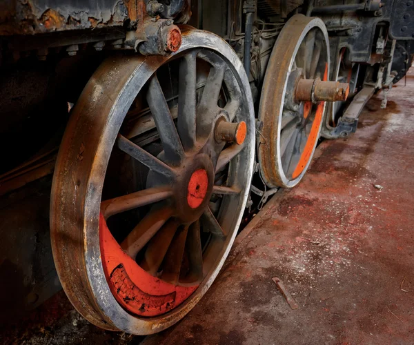 Parte de un viejo tren industrial — Foto de Stock