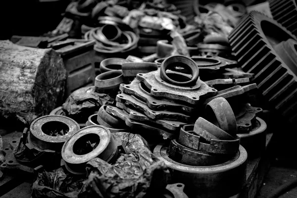 Rusty industrial machine parts — Stock Photo, Image
