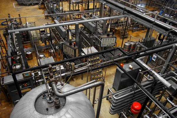 Öl fabrik interiör — Stockfoto