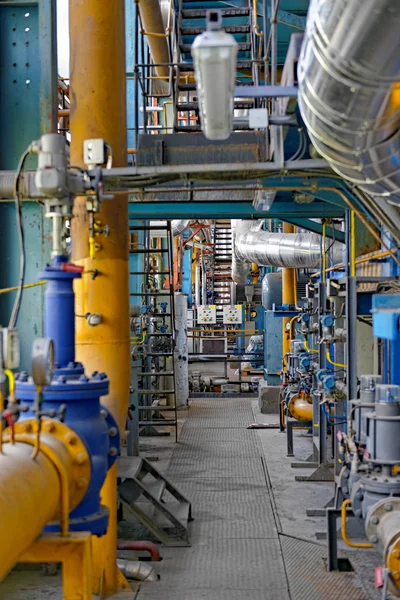 Interno industriale di una centrale elettrica — Foto Stock