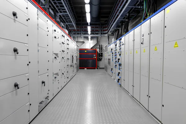 Sala di controllo di una centrale elettrica — Foto Stock