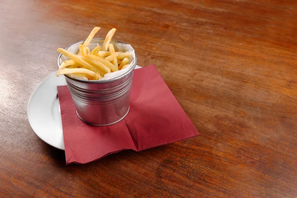 Deliciosas batatas fritas close-up — Fotografia de Stock