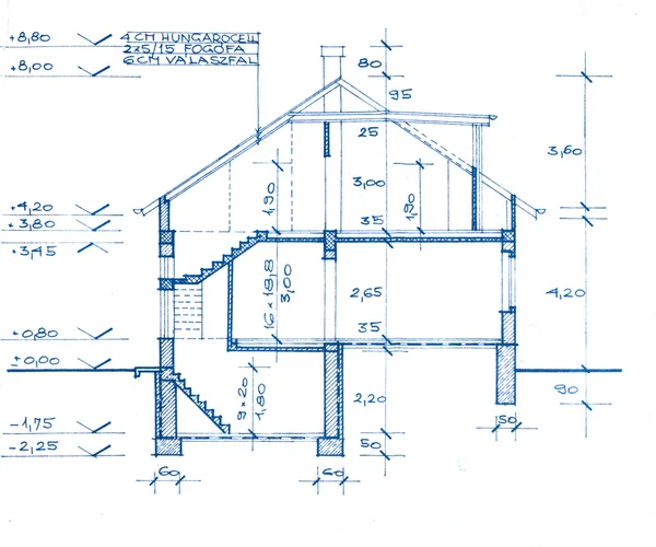 The part of architectural project — Stock Photo, Image