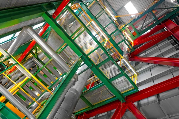 Industrial interior of a power plant — Stock Photo, Image