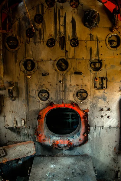 Old furnace of a locomotive — Stock Photo, Image