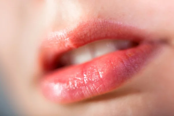 The lips of my beautiful and beloved girlfriend — Stock Photo, Image