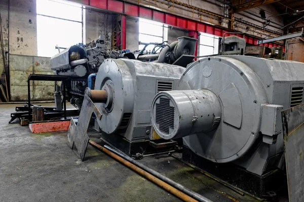 Βιομηχανικές μηχανές σε ένα εργοστάσιο — Φωτογραφία Αρχείου