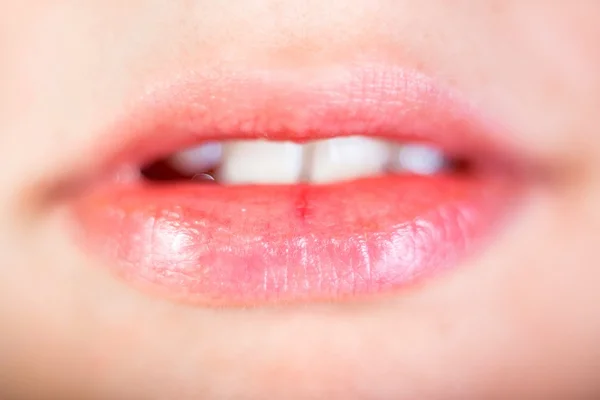 Die Lippen meiner schönen und geliebten Freundin — Stockfoto