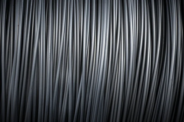 Large coil of Aluminum wire — Stock Photo, Image