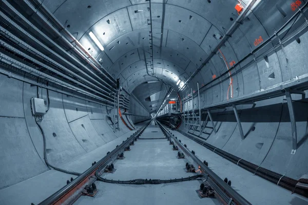 Underground tunnel for the subway — Stock Photo, Image