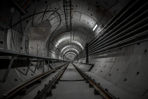 Túnel subterráneo para el metro — Foto de Stock