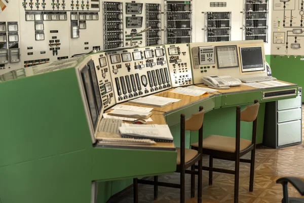 Panel de control de una central eléctrica — Foto de Stock
