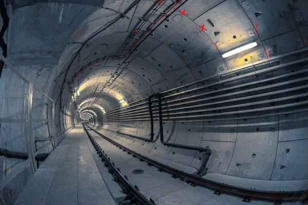 Tunnel sotterraneo per la metropolitana — Foto Stock
